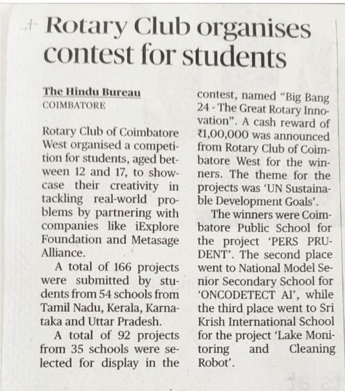 Innovative Minds Make Headlines with Big Bang Project Success